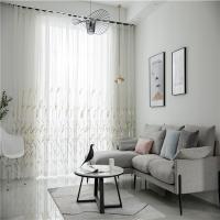 Cortina De Encaje De Trigo Bordado Estilo Pastoral Para Sala De Estar Dormitorio Estudio Adecuada Para Niños Máquina Lavable Blanco - details 13