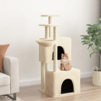 vidaXL Rascador para Gatos con Postes de Sisal Árbol Torre de Escalada Color Crema,  Gris claro,  Gris oscuro y mas - details 0