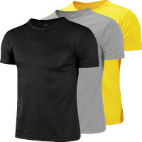 Pack De 3 Camisetas Deportivas Para Hombre Secado Rápido Camisetas De Trabajo Transpirables De Manga Corta Para Correr Y Ejercitarse - details 3