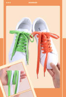 Par De Cordones Planos Para Zapatillas Deportivas Y Mocasines De Lona Clásica Cuerda De Zapato De Algodón Sólido Para Hombres Y Mujeres AF1 - details 13