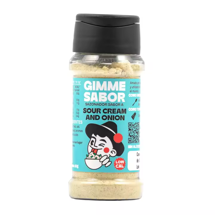 GIMME SABOR Sazonador vegetal sabor SOUR CREAM AND ONION, Sin alérgenos ni glutamato - 1