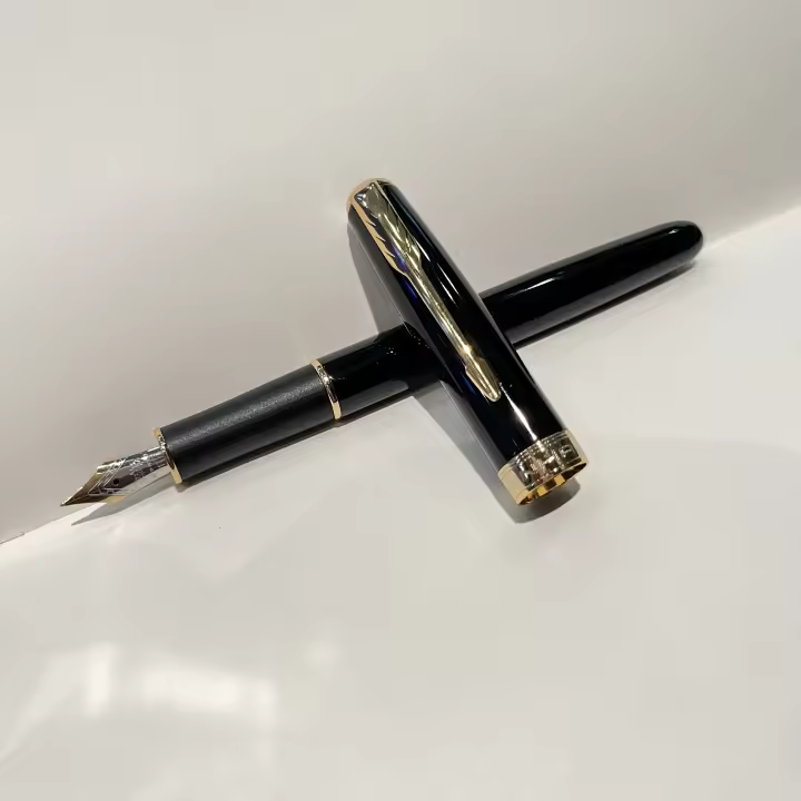 Bolígrafo De Tinta JINHAO 75 Clásico De Metal Con Punta De Tungsteno Acero En Negro Para Oficina Y Escuela Diseño a Cuadros Y Flecha - 1