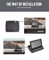 Monitor De Coche MJDOUD Con Cámara Trasera Pantalla TFT LCD HD De 4.3 Pulgadas Cámara De Apoyo LED Para Estacionamiento Fácil Instalación - details 8