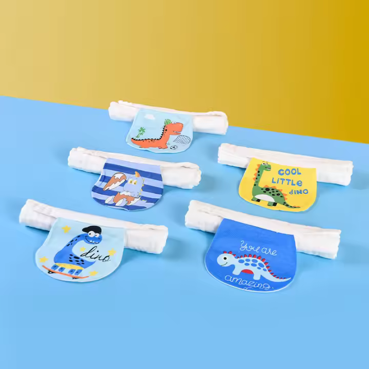 Toalla absorbente de Sudor, tamaño Mediano, Algodón Pure type A para Bebés, toalla absorbente de sudor de Verano type A para niños, Hilo de Algodón complete de seis Capas, 1 A 3 años. - 1