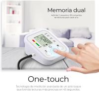 Tensiómetro de Brazo digital , medición precisa de la presión arterial y el pulso, validado clínicamente, Medidor Automático De Presión Arterial Para La Parte Superior Del Brazo, pantalla LCD grande, Con Voz ,pantalla LCD grande, M2 Tec - details 3