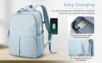Mochila Para Laptop 15.6'' Para Mujer Con Puerto USB Bolsa De Viaje Trabajo Estudio Negocios Casual Para Profesores Enfermeras - details 3