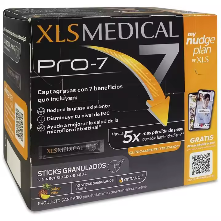 Xls Medical Pro-7 Captagrasas Sticks Granulados 90 U - 1
