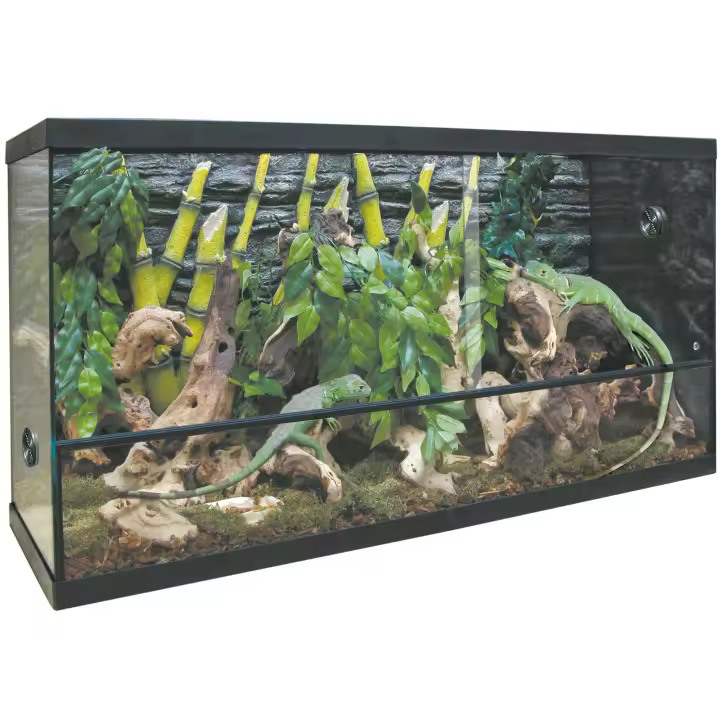 Terrario REPTI-SELVA CRISTAL TRS135- REPTI-SELVA  negro Reptiles 55x31x80cm - 1
