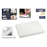 STARLEY-Tabla de corte profesional de polietileno Blanca,accesorio de cocina para cortar, trocear 32.5x26.5X2 cm - details 7