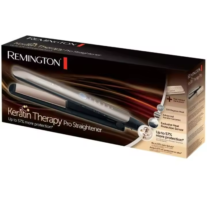 Plancha para el Pelo Remington Keratin Therapy Pro S8590/ Gris - 1