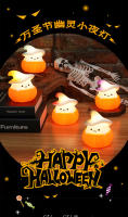 Lámpara De Silicona Suave Para Halloween Decoración De Ambiente De Habitación Fantasma Demonio Kiwi Bird Mago Luz Nocturna LED Recargable Forma De Calabaza - details 60