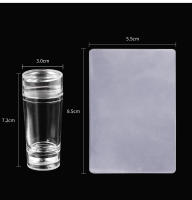 Kit De Estampado De Uñas LULAA Con Doble Cabeza Y Desbasteador Herramientas De Manicura Accesorios Para Uñas Silicona Transparente - details 2