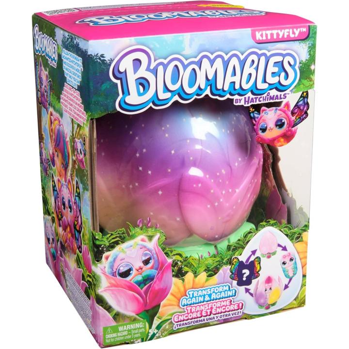 HATCHIMALS BLOOMABLES - Kittyfly Peluche Interactivo Sorpresa con Transformación Mágica Repetible y más de 100 Sonidos - Mascota Interactiva - Juguetes Niñas +5 Años (Spin Master 6072450)