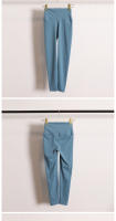 Leggings De Compresión Para Mujer 2024 Levantamiento De Glúteos Cintura Alta Color Nude Con Bolsillo Yoga Pantalones Estirados Deportivos - details 14