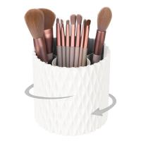 Organizador De Maquillaje Con Portar Cepillos Y Tapa Contenedor De Almacenamiento Para Cosméticos Para Mesita De Noche Y Baño - details 13