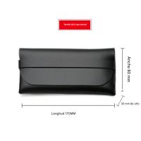Caja para gafas, caja para gafas, negra, simple, portátil, con cubierta superior e inferior, embalaje antipresión, caja de almacenamiento, caja para gafas de sol - details 1