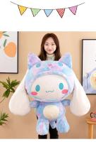 Muñeco De Peluche Kawaii Sanrio Cartoon Japonés Corazón De Cinnamoroll Suave Y Estampado Para Regalo De Cumpleaños Para Niñas Y Niños Material De Algodón PP - details 9