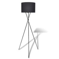 vidaXL Lámpara de Pie Moderna con Pantalla Redonda de Tela Luz de Suelo Color Blanco,  Negro, y mas - details 1