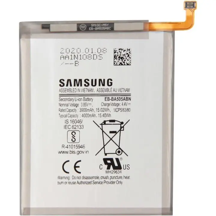 Batería Samsung EB-BA505ABN 4000 mAh para Samsung Galaxy A20 A202 - A30 A305 - A50 A505 - 1