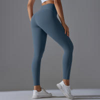 Leggings De Yoga Talla Alta Control De Atrás Leggings Deportivos Para Correr Ciclismo Gimnasio Prueba De Agachamiento Slimming Booty - details 2