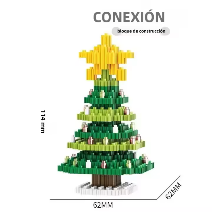 Bloques De Construcción DIY Santa Claus Navidad 271-379 Piezas Auto-Cerradas Para Niños Juguetes Educativos De Construcción Creativa - 1