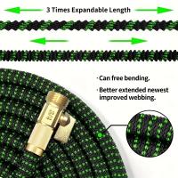 Garden Expandable Hose Conectores Metálicos Doble Final 10 Funciones Regulables Gun De Agua Jardín Riego Sistema - details 3