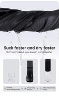Toalla De Baño Secado Rápido a Rayas 1 Pieza Tamaño 80x160cm Microfibra Para Natación Fitness Exterior - details 3