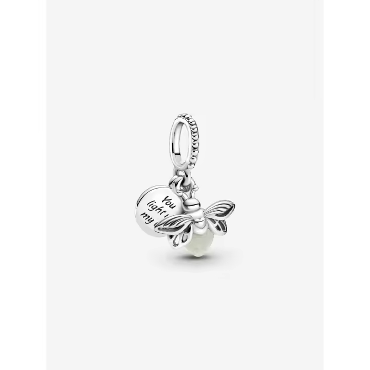 Pandora - Charm Colgante de luciérnaga que Brilla EN LA oscuriad-Plata de Lei - 1