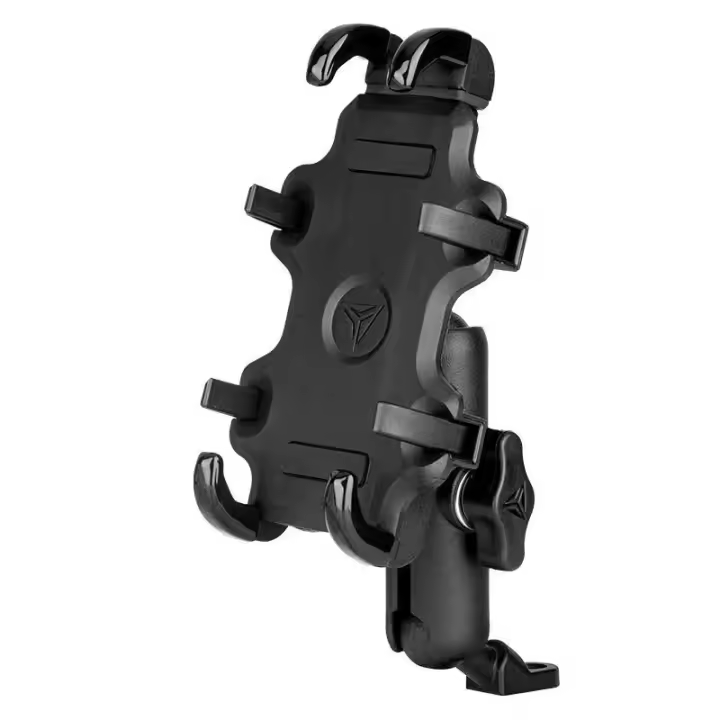 Soporte De Teléfono Móvil Para Motocicleta Con Cargador Rápido USB 3.0 Montaje En Manillar Y Espejo Retrovisor Para GPS Y Celulares Material De Aluminio Y Acero Inoxidable - 1