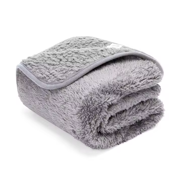 Nobleza - Manta Suave de Felpa para Perros Gatos y Otras Mascotas Lavable Color Gris Claro - 1