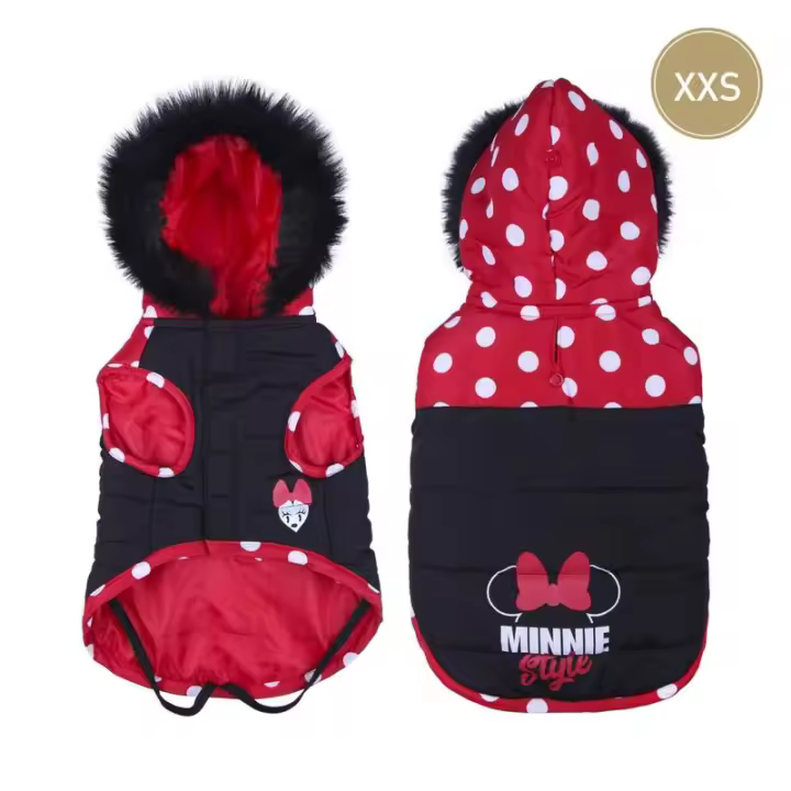 Minnie - Abrigo para perro con capucha tamaño XXS - 1