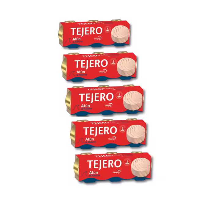 5 unidades - Atún al Natural TEJERO PACK 3x70gr. (210gr.) - 1