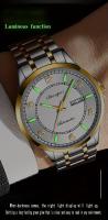 Reloj Mecánico Automático Para Hombre Dianpai De Acero Inoxidable Resistente Al Agua Con Calendario Y Luz Nocturna Escala Digital - details 5