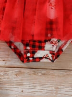 Vestido De Navidad Para Bebé Niñas Con Estampado De San Nicolás Y Manga Larga Estilo Activo Para Otoño Composición 96% Poliéster 4% Elástico - details 11