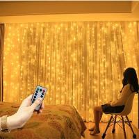 Luces De Navidad Remotamente Controladas Para Dormitorio Anillo De Flores De Hada Luces De Cinta Para Celebraciones Y Año Nuevo En Colores Variados - details 14
