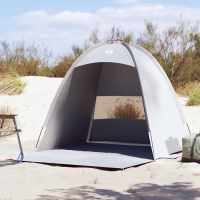 vidaXL Tienda de playa para 3 personas impermeable en color Gris/Azul/Verde - details 0