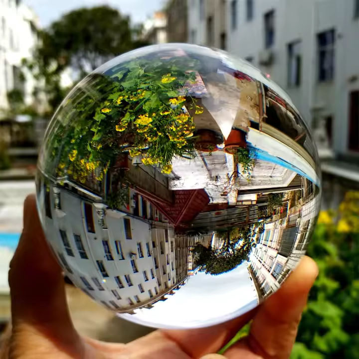 Bola De Cristal Transparente Para Fortuna 1PC Esfera De Cristal Reflector De Vidrio Decorativa Para Viajes Y Fotografía De Boda - 1