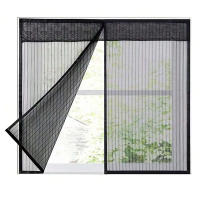 Pantalla De Ventana Invisível Autoadhesiva Para El Verano Con Repelente De Mosquitos Y Avispas Cortina Magnética Removible Para Insectos - details 1