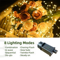 Luces Fairy LED De 36M Para Decoración De Fiesta De Año Nuevo Callejera Boda Y Día De La Madre Con Cable Verde Fuente De Alimentación AC Para Exterior - details 2