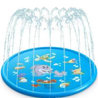 Juguete Divertido Para Niños 100/170cm Piscina Inflable Redonda De Agua Con Sprinkler Para Jardín Alfombra De Rociador De Juego Al Aire Libre PVC - details 1