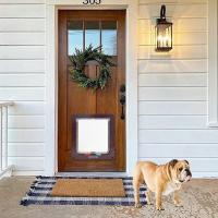 Puerta De Salida Para Perros Y Gatos Con Cerradura De Seguridad En 4 Direcciones Tamaño Transparente ABS Plástico Puerta Para Mascotas Seguridad Para Gatos Y Perros Pequeños - details 4