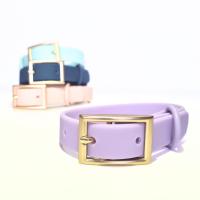 Collar impermeable para perro Color LILA. Collar waterproof, anti olores,  tacto de goma. Fácil lavado con un paño húmedo. Disponible en 2 tallas. Marca Lila Dogs - details 2