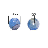 Alrededor De 20 Piezas De Cuentas De Vidrio Doble Pieza Jade Brokeout Redondas Para DIY Hechas a Mano Joyería Pulsera Accesorios De Joyería - details 3