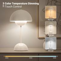 Lámpara de Mesa, lámpara de Mesa Bud, Luz decorativa de Ambiente, lámpara Bud, lámpara de noche en Forma De Seta (recargable) 1800 mAh - details 2