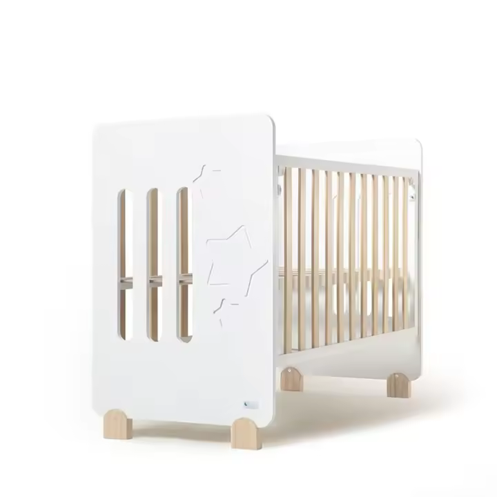 Interbaby Cuna Para Bebe Star Nature En Madera de Haya - 1