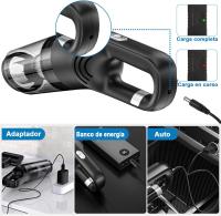Aspiradora de Mano Inalámbrica 9000pa 120W, Aspiradora de Coche Recargable por USB Mini Aspiradora Portátil para Hogar y Coche - details 2