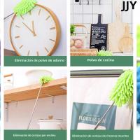 JJYY Duster De Pluma Largado De Acero Inoxidable Con Chenillo Duster Telescópico Multifuncional Para El Hogar 1PC - details 6