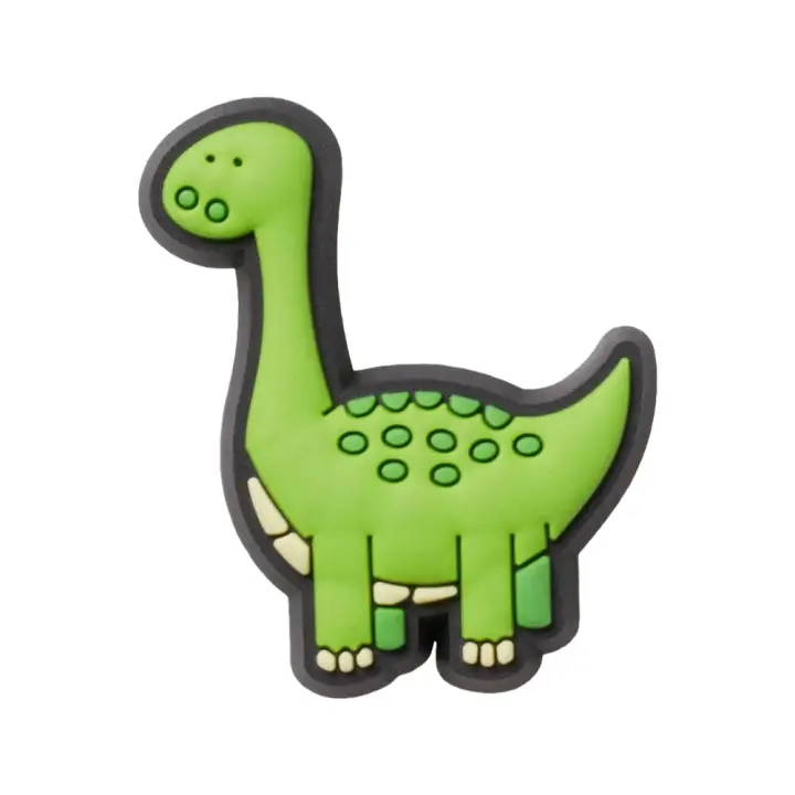 Pin Crocs Dinosaurio Boys Rule Green Dino - 1