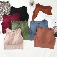 Sudadera Deportiva Para Mujer Sólida Yoga Top Con Almohadillas De Fitness Chaleco Activo Deporte Running Sportswear Transpirable Suave Y Cómoda - details 6