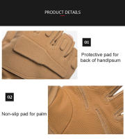 Guantes De Motocicleta Para Ciclismo Deportivo Escalada Paintball Tiro Caza Esquí Unisex Color Táctico Full Finger - details 8